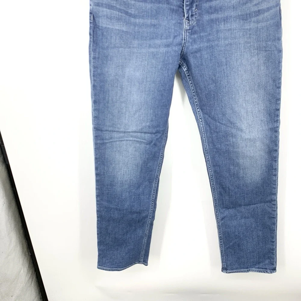 Banana Republic‎ Men Size 36 x 32 Pants Light Wash Denim Jeans Slim Fit Stretch